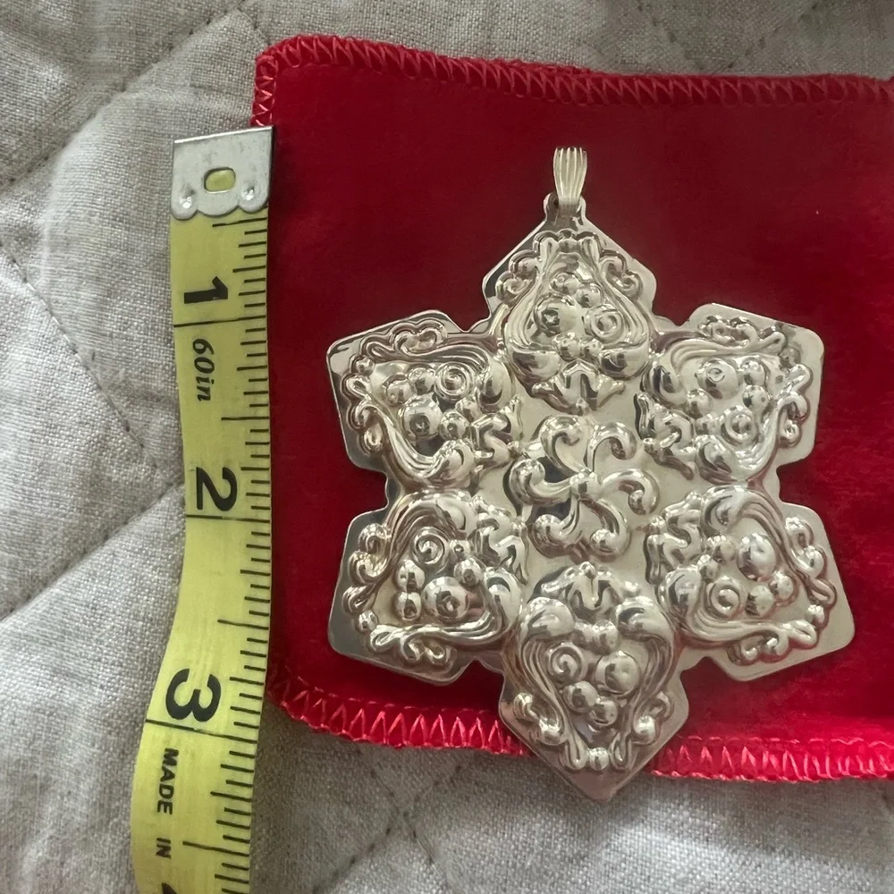 Reed & Barton Sterling Silver Snowflake Ornament